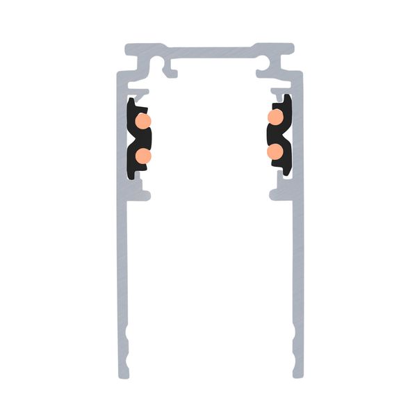 SLV 1006549 1m Aufbauschiene tief, 48V TRACK, schwarz, DALI