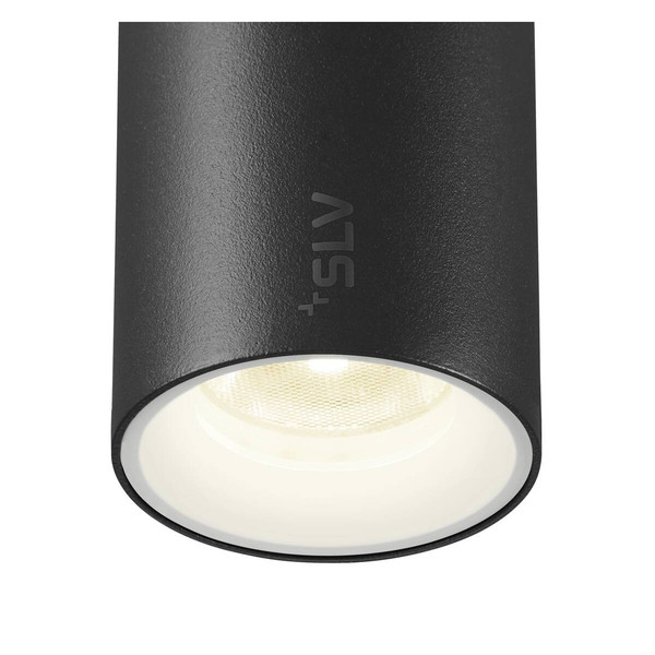 SLV NUMINOS XS, 48V Pendelleuchte, Pendellänge 150cm, 4000K, 20°, DALI 2, matt schwarz / matt weiß 1006796