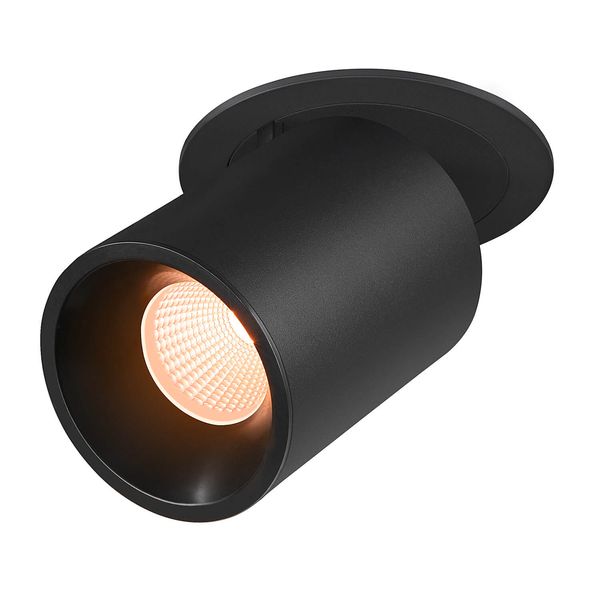SLV 1007032 NUMINOS PROJECTOR L, Deckeneinbauleuchte, 2700 K, 40°, zylindrisch, schwarz, schwarz