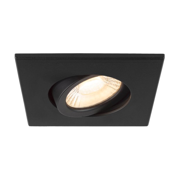 SLV 1007184 Universal Downlight Abdeckung, für Downlight schwenkbar, eckig, schwarz