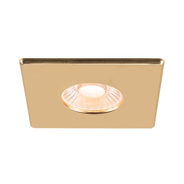 SLV 1007193 Universal Downlight Abdeckung, für Downlight IP65, eckig, gold matt