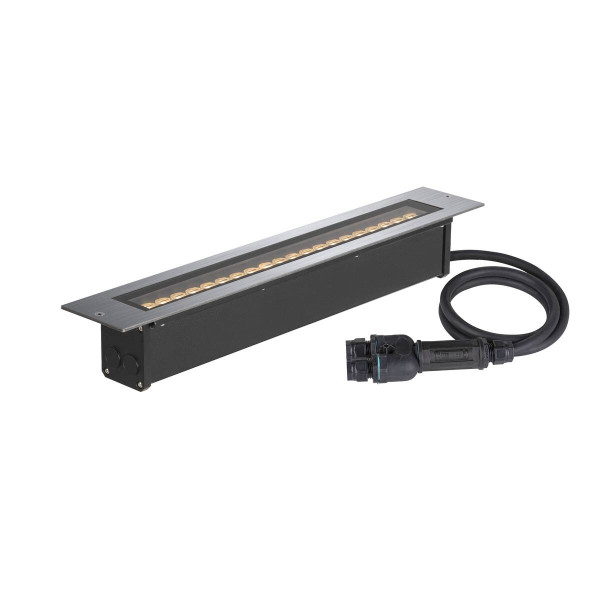 SLV 1007195 DASAR 600, LED Bodeneinbauleuchte, 18W, 3000K, IP65/IP67, quadratisch, edelstahl