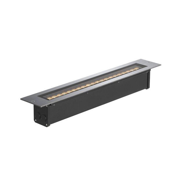 SLV 1007195 DASAR 600, LED Bodeneinbauleuchte, 18W, 3000K, IP65/IP67, quadratisch, edelstahl