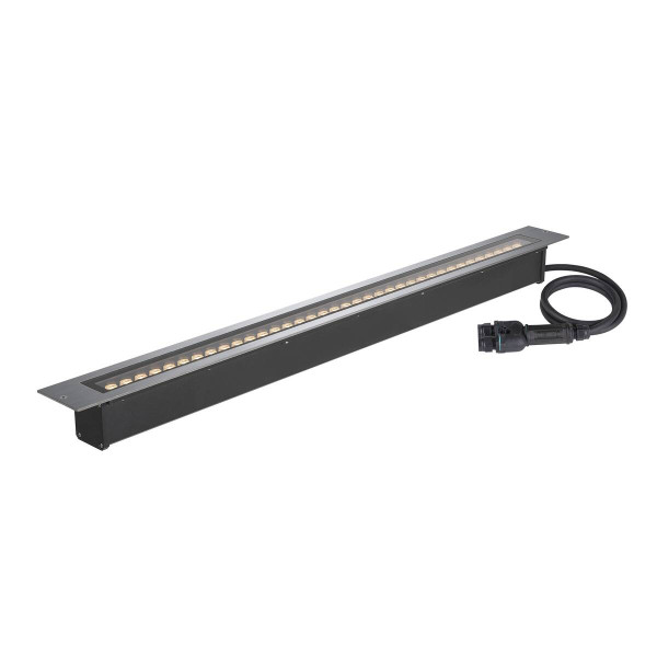 SLV 1007196 DASAR 1200, LED Bodeneinbauleuchte, 34W, 3000K, IP65/IP67, quadratisch, edelstahl