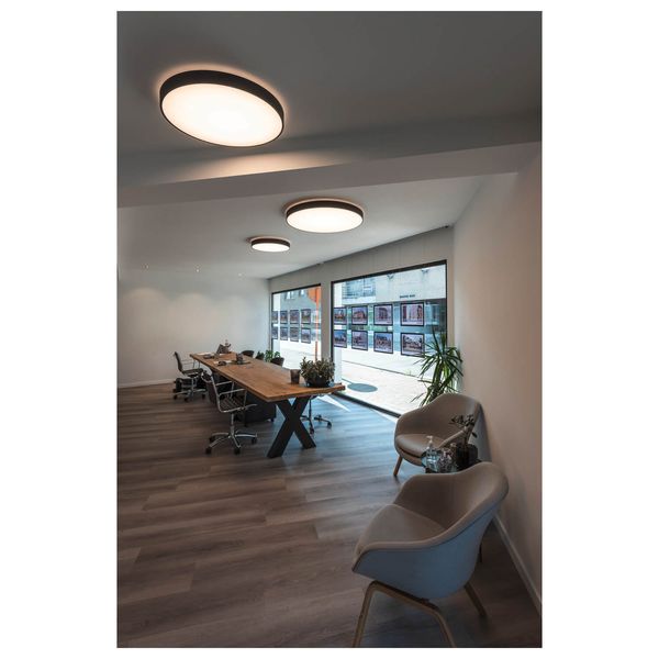 SLV 1007304 MEDO PRO 60, LED Wand-Deckenaufbauleuchte rund 3000/4000K, 37W, Phasenabschnitt, 80°, UGR<19, schwarz