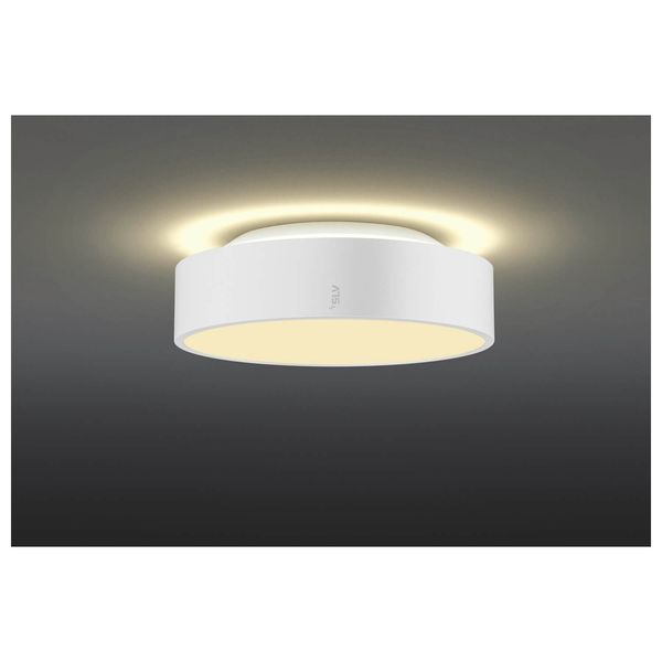 SLV 1007317 MEDO 30, LED Wand-Deckenaufbauleuchte rund 2700/3000/4000K, 12W, Phasenabschnitt, 110°, weiß