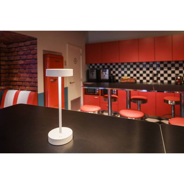 SLV 1007360 VINOLINA, LED Akku-Tischleuchte IP54, 2700/3000K, TOUCH, weiß