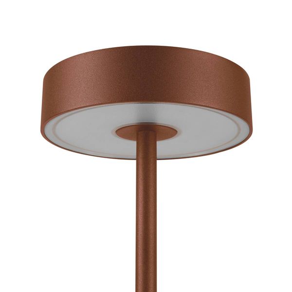 SLV 1007361 VINOLINA, LED Akku-Tischleuchte IP54, 2700/3000K, TOUCH, rost