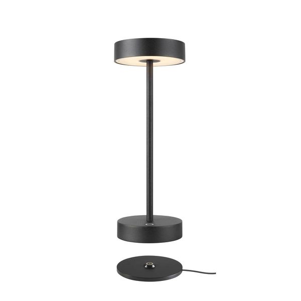 SLV 1007362 VINOLINA, LED Akku-Tischleuchte IP54, 2700/3000K, TOUCH, schwarz