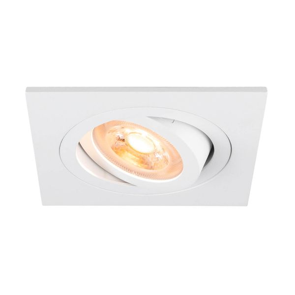 SLV 1007377 NEW TRIA 75, Deckeneinbauleuchte, quadratisch GU10, weiß