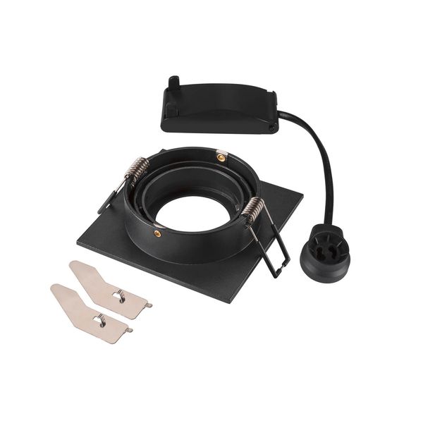 SLV 1007378 NEW TRIA 75, Deckeneinbauleuchte, quadratisch GU10, schwarz