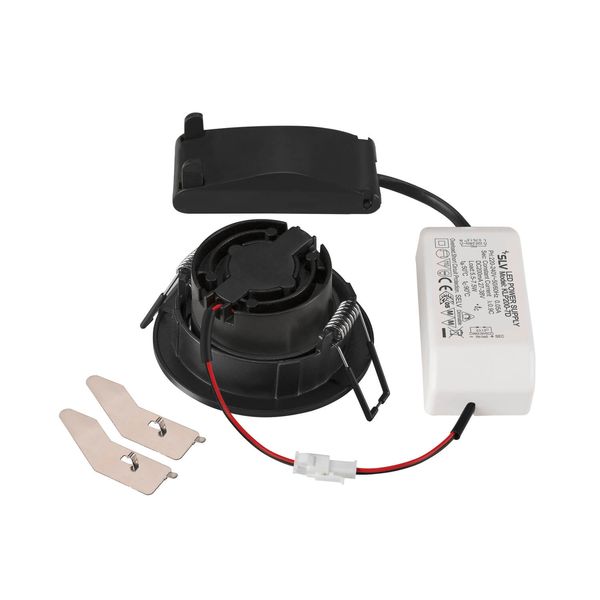 SLV 1007392 NEW TRIA 68, LED Deckeneinbauleuchte, 3000K, 60° rund schwarz