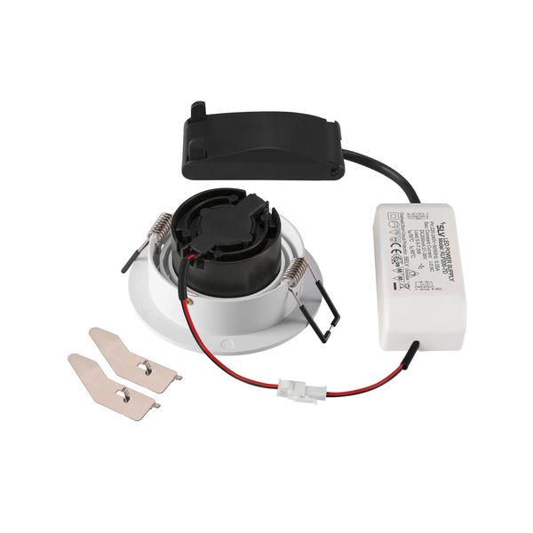 SLV 1007401 NEW TRIA 75, LED Deckeneinbauleuchte, 2700K, 38° rund weiß