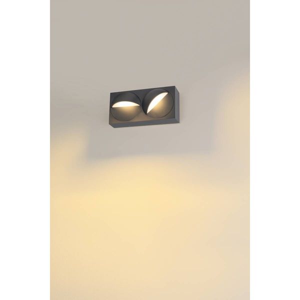 SLV 1007668 LID I, LED Wandaufbauleuchte, 2700/3000K, 29W, PHASE, 100°, anthrazit