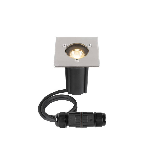 SLV 1007681 DASAR S, LED Bodeneinbauleuchte, eckig, 4W, 3000K, 24°, IP67, zylindrisch, anthrazit
