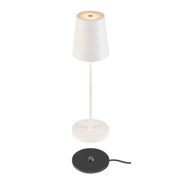 SLV 1007692 VINOLINA TWO, LED Akku-Tischleuchte IP65, 2200/2700/3000K, TOUCH, weiß