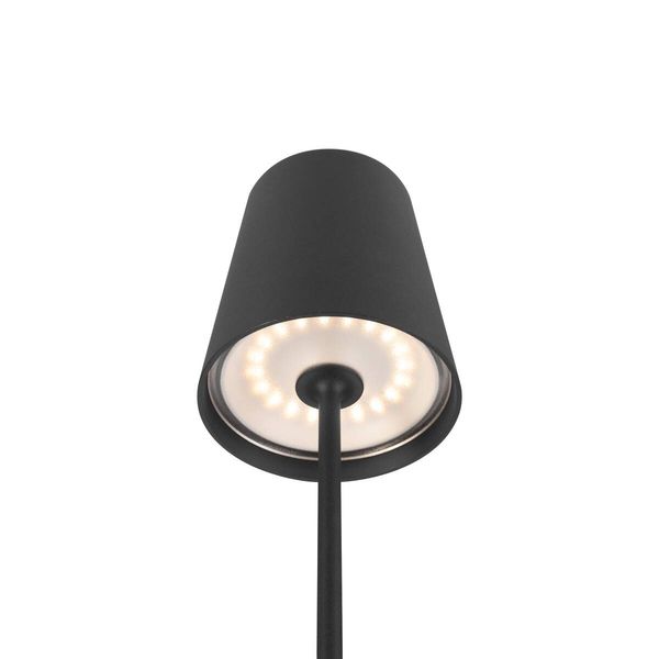 SLV 1007693 VINOLINA TWO, LED Akku-Tischleuchte IP65, 2200/2700/3000K, TOUCH, schwarz