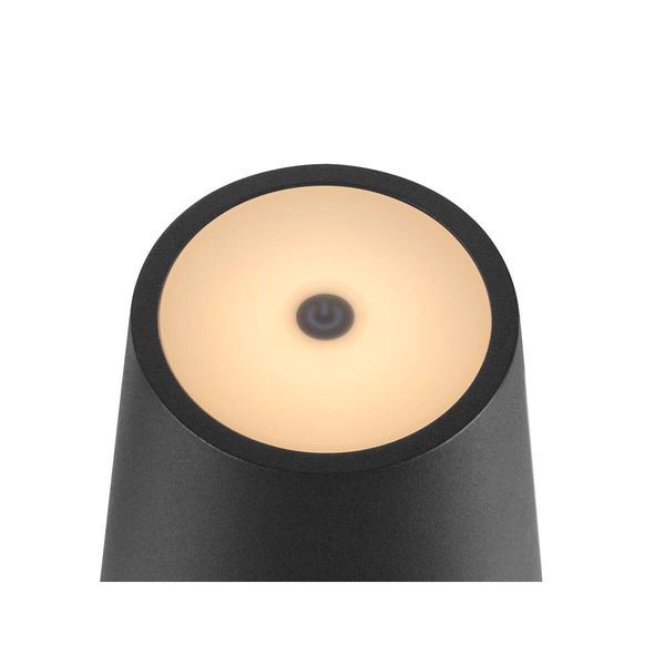 SLV 1007693 VINOLINA TWO, LED Akku-Tischleuchte IP65, 2200/2700/3000K, TOUCH, schwarz