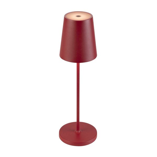 SLV 1007694 VINOLINA TWO, LED Akku-Tischleuchte IP65, 2200/2700/3000K, TOUCH, rot