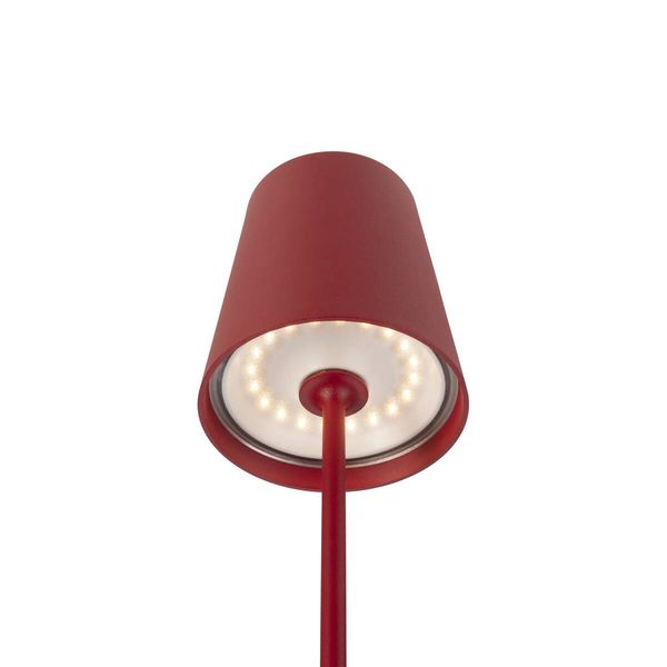 SLV 1007694 VINOLINA TWO, LED Akku-Tischleuchte IP65, 2200/2700/3000K, TOUCH, rot