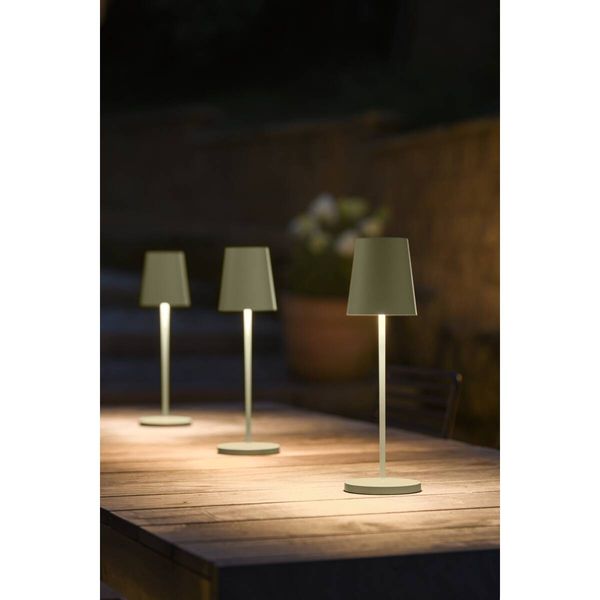 SLV 1007696 VINOLINA TWO, LED Akku-Tischleuchte IP65, 2200/2700/3000K, TOUCH, grün