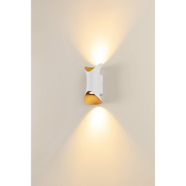 SLV MODELA, Wandleuchte, up/down, 2700K, PHASE, weiß/gold 1007806