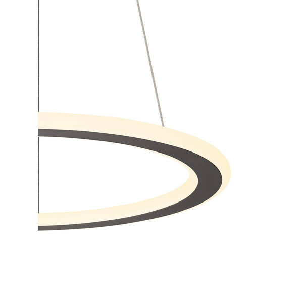 SLV ONE FLAT PD, single, Pendelleuchte, Pendellänge 180cm, 2700/3000K, PHASE, schwarz 1007855