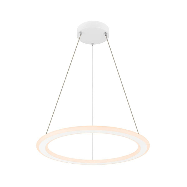 SLV ONE FLAT PD, single, Pendelleuchte, Pendellänge 180cm, 2700/3000K, PHASE, weiß 1007856