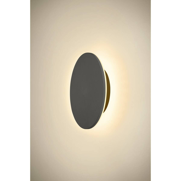 SLV D-RING M, Wandleuchte, PHASE, 2700/3000K, PHASE, IP65, schwarz 1007913