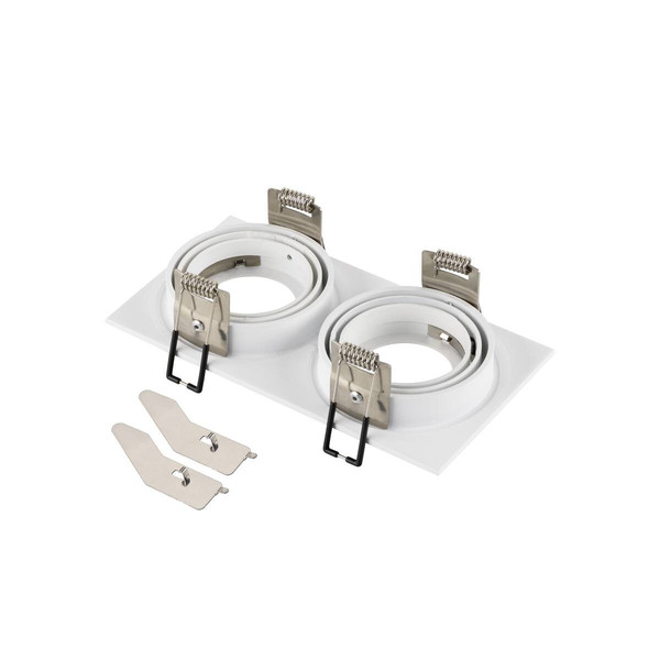 SLV NEW TRIA 155, Deckeneinbauring, L: 17 B: 9 H: 4cm, zweiflammig, IP 20, weiß 1008008