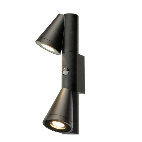 SLV T-TUBE, Wandaufbauleuchte, 2x max. 10W, GU10, double, Sensor, IP44 1008011