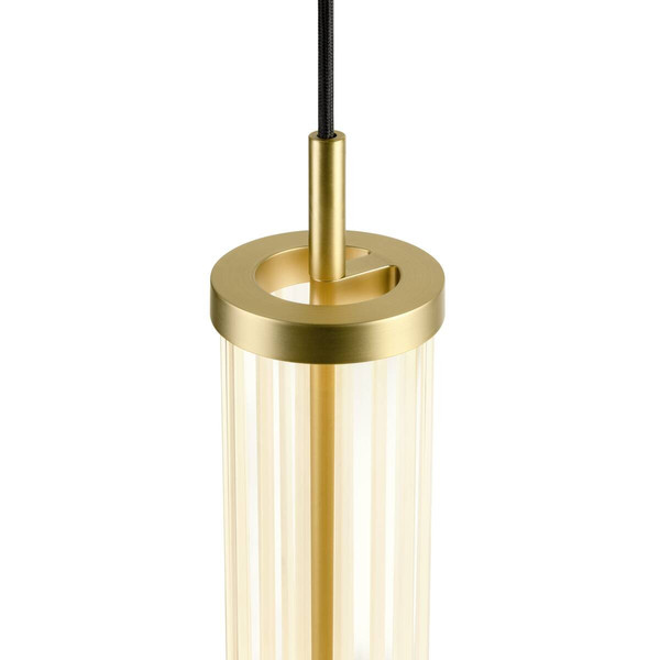 SLV QUIMERA, Pendelleuchte, Pendellänge 150cm, 2700/3000K, PHASE, gebürstet messing 1008033