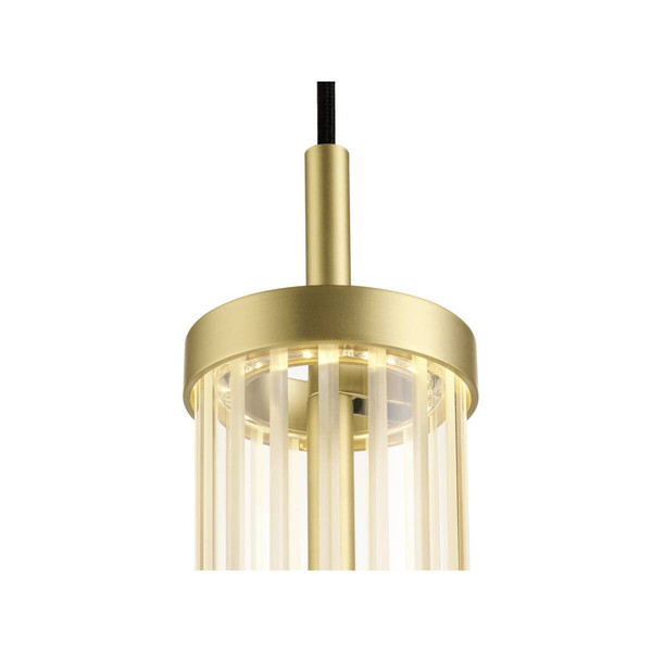 SLV QUIMERA, Pendelleuchte, Pendellänge 150cm, 2700/3000K, PHASE, gebürstet messing 1008033