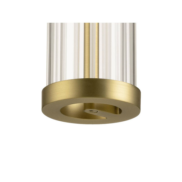 SLV QUIMERA, 1 Pendelleuchte, Pendellänge 150cm, 2700K, PHASE, gebürstet messing 1008042