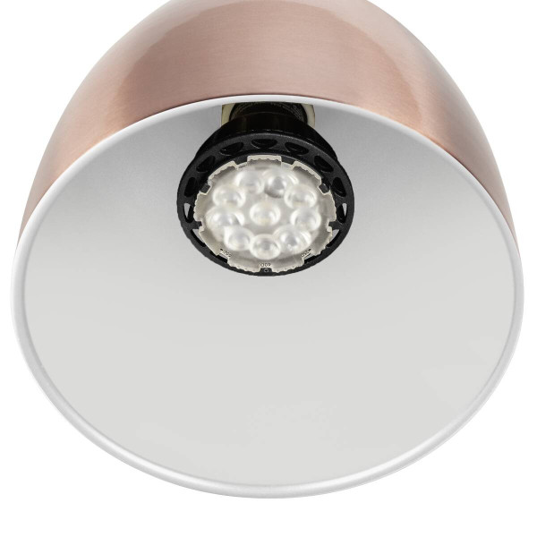 SLV PARA CONE 14, 1 Phasen System Leuchte, GU10, kupfer/weiß 1008054