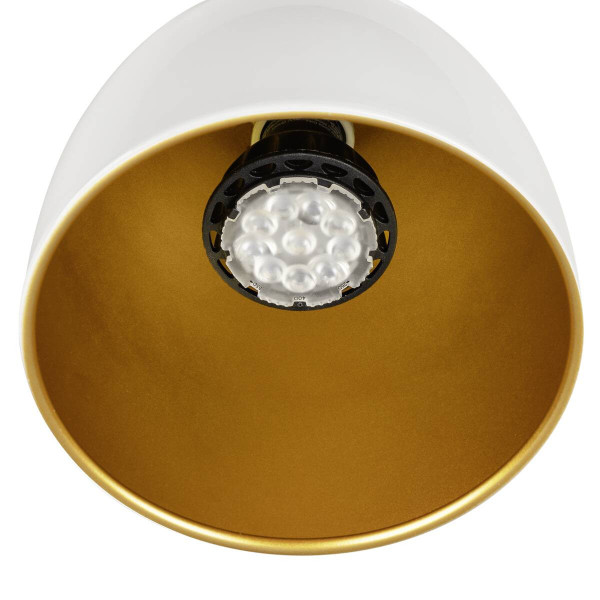 SLV PARA CONE 14, 3 Phasen System Leuchte, GU10, weiß/gold 1008056