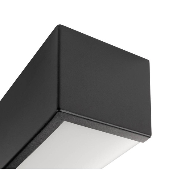 SLV CHROMBO, Wandaufbauleuchte, quadratisch, 3000K, 8 W, PHASE, 120°, schwarz 1008071