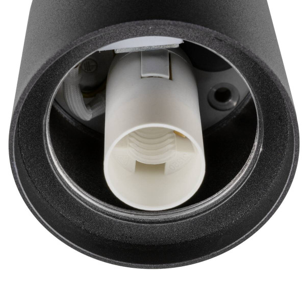 SLV VARYT, Deckenaufbauleuchte, rund, 1x max. 6W, E14, schwarz 1008099