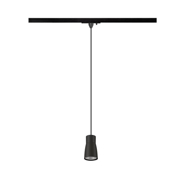 SLV PURI 2.0 Dome, 1 Pendelleuchte, GU10, Pendellänge 200cm, 1x max. 6W, schwarz 1008262