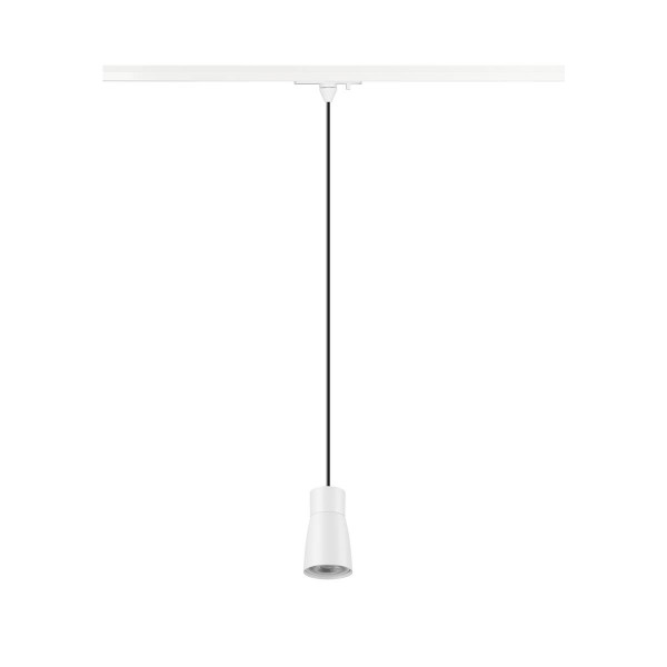 SLV PURI 2.0 Dome, 1 Pendelleuchte, GU10, Pendellänge 200cm, 1x max. 6W, weiß 1008264