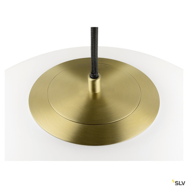 SLV 1008533 SUN 40 PD, E27, Pendelleuchte, Pendellänge 400 cm, rund, gold