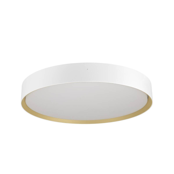 SLV DECONA 42, Wand- und Deckenaufbauleuchte, rund, 2700/3000K, 23W, PHASE, weiß / gold 1008583