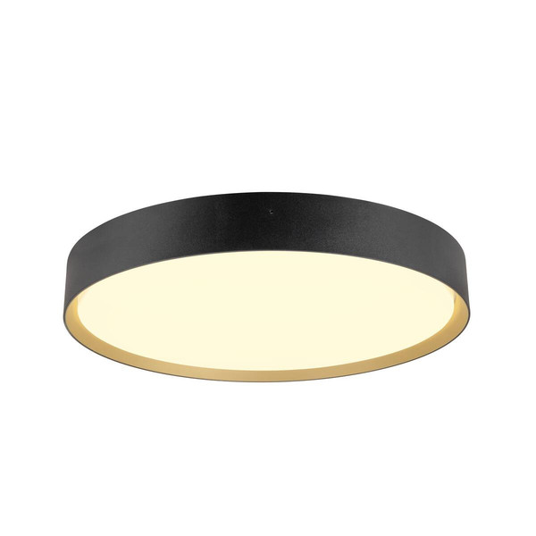 SLV DECONA 42, Wand- und Deckenaufbauleuchte, rund, 2700/3000K, 23W, PHASE, schwarz / gold 1008584