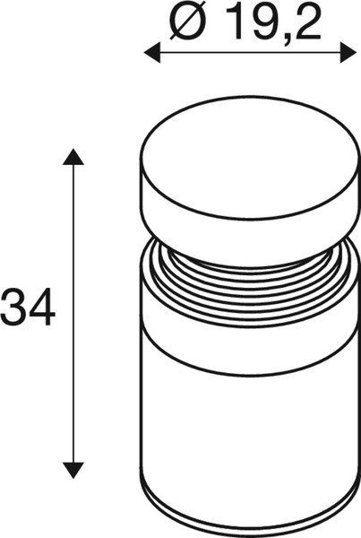 SLV 1008838 CONCRETE, Pole 35, PHASE, Stehleuchte, 2700 K, IP65, grau