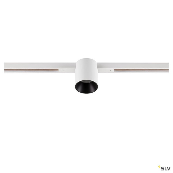 SLV 1008945 FIX-IT!, 48V, DALI, rund, Standard track, Spot, 2700K, 6.6 W, 36°, weiß / schwarz