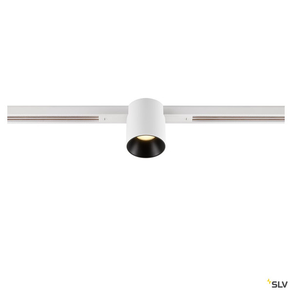 SLV 1008949 FIX-IT!, 48V, DALI, rund, Standard track, Spot, 3000K, 6.6 W, 36°, weiß / schwarz