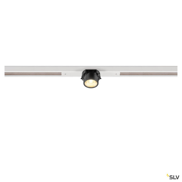 SLV 1008949 FIX-IT!, 48V, DALI, rund, Standard track, Spot, 3000K, 6.6 W, 36°, weiß / schwarz