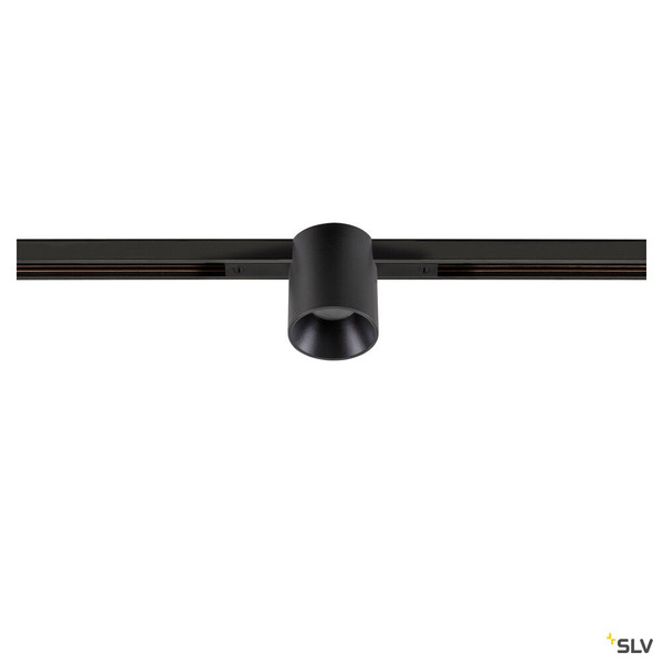 SLV 1008954 FIX-IT!, 48V, DALI, rund, Standard track, Spot, 2000-3000K, 7.4 W, 36°, schwarz / schwarz