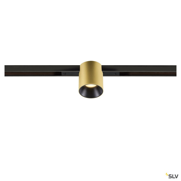 SLV 1008955 FIX-IT!, 48V, DALI, rund, Standard track, Spot, 2000-3000K, 7.4 W, 36°, gold / schwarz