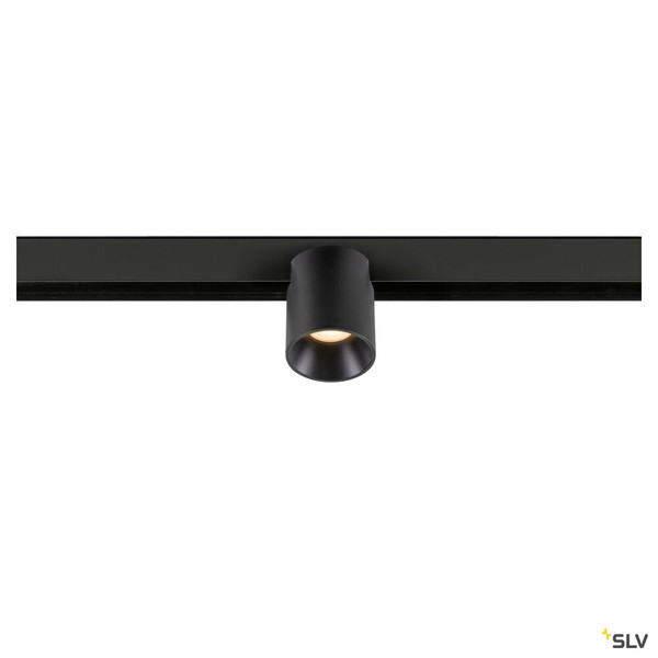 SLV 1008958 FIX-IT!, 48V, DALI, rund, Surface mounted track, Spot, 2700K, 6.6 W, 36°, schwarz / schwarz